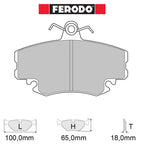 Ferodo - Kit pastiglie freno (FCP845) - Peugeot 205 1.9 GTI - Front - Ravasicorse
