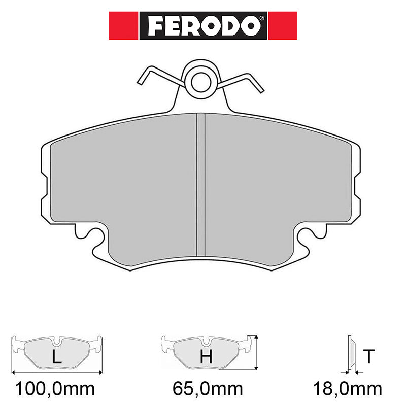 Ferodo - Kit pastiglie freno (FCP845) - Peugeot 205 1.9 GTI - Front - Ravasicorse