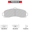 Ferodo - Kit pastiglie freno (FCP859) - Ravasicorse