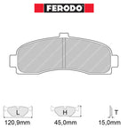 Ferodo - Kit pastiglie freno (FCP859) - Ravasicorse