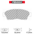 Ferodo - Kit pastiglie freno (FCP867) - Ravasicorse