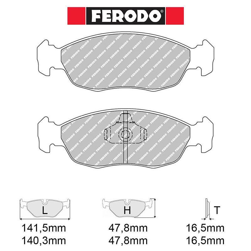 Ferodo - Kit pastiglie freno (FCP876) - Peuget 106 1.6 16V GTI / Rally - Front - Ravasicorse
