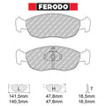 Ferodo - Kit pastiglie freno (FCP876) - Peuget 106 1.6 16V GTI / Rally - Front - Ravasicorse