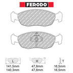 Ferodo - Kit pastiglie freno (FCP876) - Peuget 106 1.6 16V GTI / Rally - Front - Ravasicorse