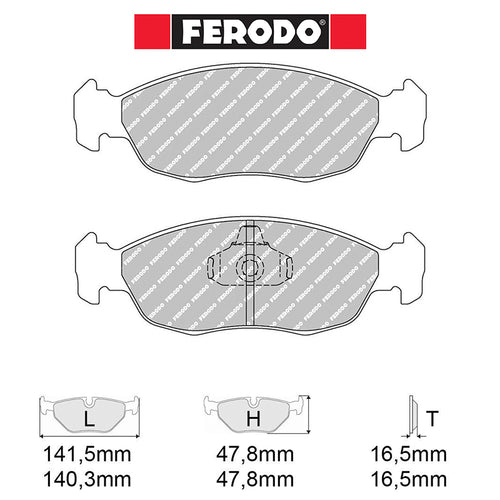 Ferodo - Kit pastiglie freno (FCP876) - Peuget 106 1.6 16V GTI / Rally - Front - Ravasicorse