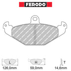 Ferodo - Kit pastiglie freno (FCP878) - Ravasicorse