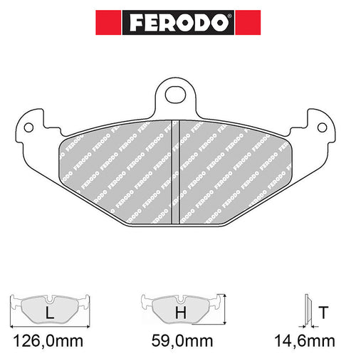 Ferodo - Kit pastiglie freno (FCP878) - Ravasicorse