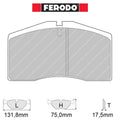 Ferodo - Kit pastiglie freno (FCP891) - Ravasicorse