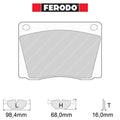 Ferodo - Kit pastiglie freno (FCP9) - Ravasicorse