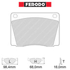 Ferodo - Kit pastiglie freno (FCP9) - Ravasicorse