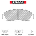 Ferodo - Kit pastiglie freno (FCP905) - Ravasicorse