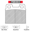 Ferodo - Kit pastiglie freno (FCP93) - Ravasicorse