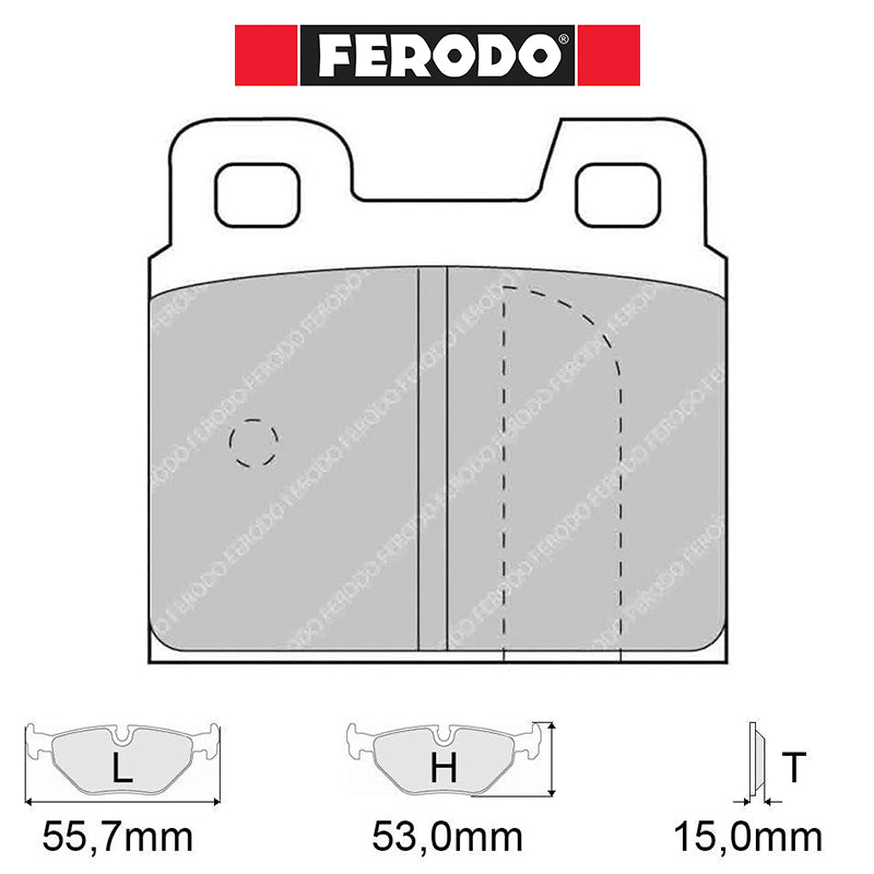 Ferodo - Kit pastiglie freno (FCP93) - Ravasicorse