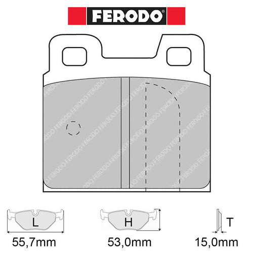 Ferodo - Kit pastiglie freno (FCP93) - Ravasicorse