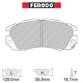 Ferodo - Kit pastiglie freno (FCP948) - Ravasicorse