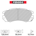 Ferodo - Kit pastiglie freno (FCP948) - Ravasicorse