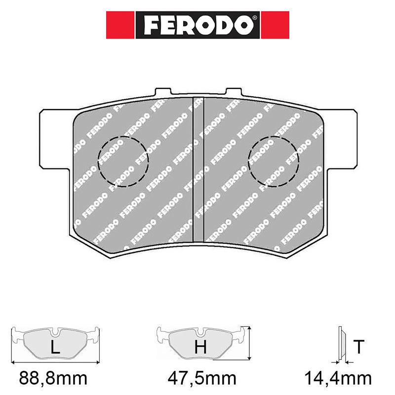 Ferodo - Kit pastiglie freno (FCP956) - Suzuki Swift Sport (MZ) - Rear - Ravasicorse