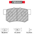 Ferodo - Kit pastiglie freno (FCP956) - Suzuki Swift Sport (MZ) - Rear - Ravasicorse