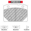 Ferodo - Kit pastiglie freno (FCP96) - Ravasicorse