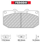 Ferodo - Kit pastiglie freno (FCP986) - Subaru Impreza GT 2.0 211/218 Hp - Front - Ravasicorse