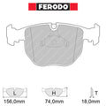 Ferodo - Kit pastiglie freno (FCP997) - BMW M5 (E39) - Front - Ravasicorse