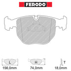 Ferodo - Kit pastiglie freno (FCP997) - BMW M5 (E39) - Front - Ravasicorse