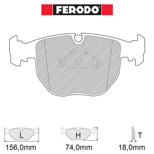 Ferodo - Kit pastiglie freno (FCP997) - BMW M5 (E39) - Front - Ravasicorse