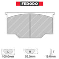Ferodo - Kit pastiglie freno (FRP101) - Ravasicorse