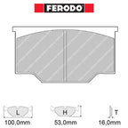 Ferodo - Kit pastiglie freno (FRP101) - Ravasicorse