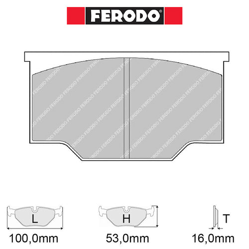 Ferodo - Kit pastiglie freno (FRP101) - Ravasicorse