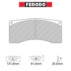 Ferodo - Kit pastiglie freno (FRP1078) - Ravasicorse