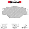 Ferodo - Kit pastiglie freno (FRP201) - Ravasicorse