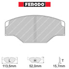 Ferodo - Kit pastiglie freno (FRP201) - Ravasicorse