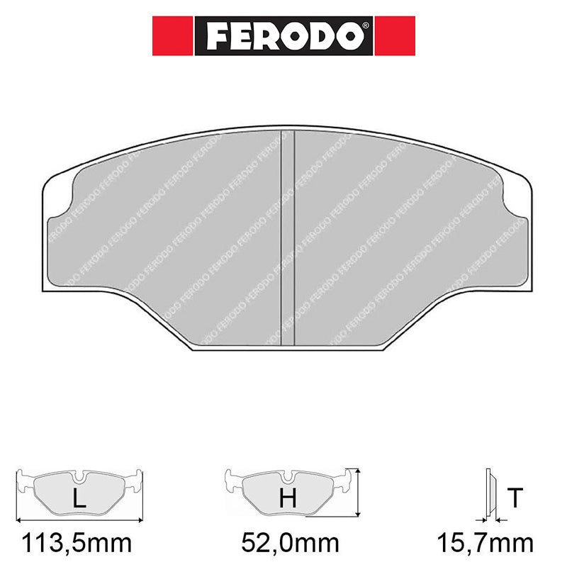 Ferodo - Kit pastiglie freno (FRP201) - Ravasicorse