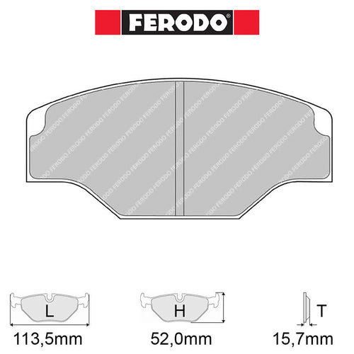 Ferodo - Kit pastiglie freno (FRP201) - Ravasicorse