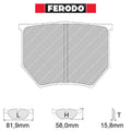 Ferodo - Kit pastiglie freno (FRP202) - Ravasicorse