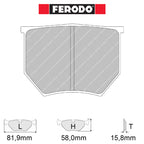 Ferodo - Kit pastiglie freno (FRP202) - Ravasicorse