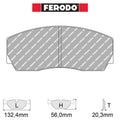 Ferodo - Kit pastiglie freno (FRP212) - Ravasicorse