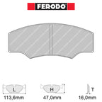Ferodo - Kit pastiglie freno (FRP218) - Ravasicorse