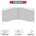 Ferodo - Kit pastiglie freno (FRP3029) - Ravasicorse