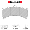 Ferodo - Kit pastiglie freno (FRP3054) - Ravasicorse