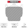 Ferodo - Kit pastiglie freno (FRP3074) - Ravasicorse