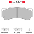 Ferodo - Kit pastiglie freno (FRP3081) - Ravasicorse