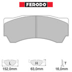 Ferodo - Kit pastiglie freno (FRP3081) - Ravasicorse
