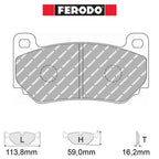 Ferodo - Kit pastiglie freno (FRP3085) - Ravasicorse