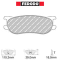 Ferodo - Kit pastiglie freno (FRP3092) - Ravasicorse