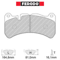Ferodo - Kit pastiglie freno (FRP3100) - Subaru Impreza WRX 2.5 STI 300 Hp - Front / Ø340 mm disc - Ravasicorse