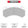 Ferodo - Kit pastiglie freno (FRP3106) - Nissan GT-R (R35) - Front - Ravasicorse
