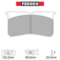 Ferodo - Kit pastiglie freno (FRP3116) - Ravasicorse
