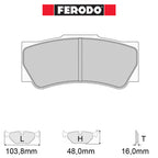 Ferodo - Kit pastiglie freno (FRP3117) - Ravasicorse